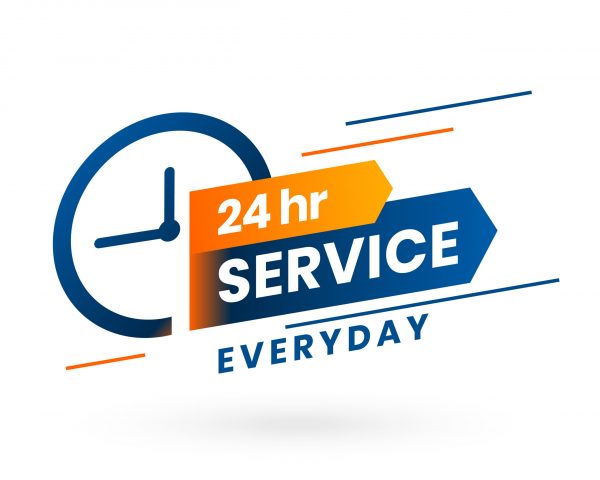 everyday 24 hours service banner concept design